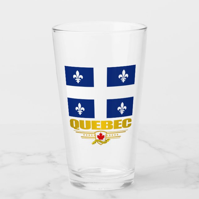 Quebec Flag Glass (Front)
