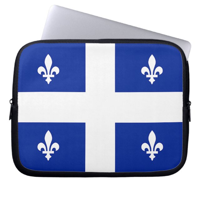 Quebec Flag Laptop Sleeve (Front)