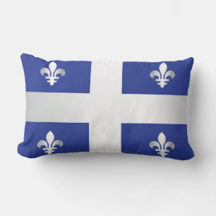 Quebec flag lumbar cushion