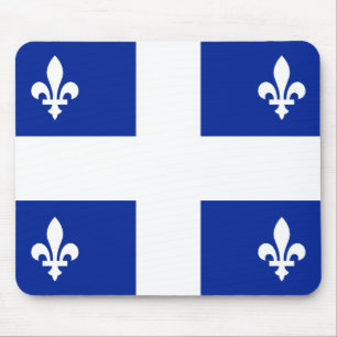Quebec flag mouse pad