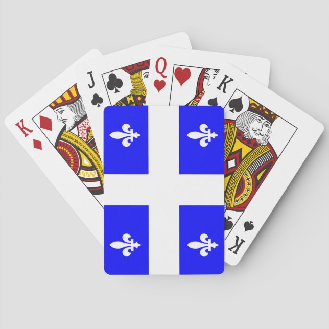 Quebec Flag Playing Cards (Back)