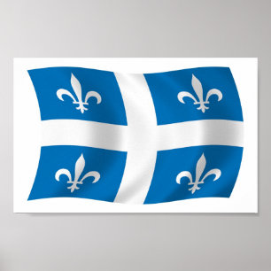Quebec Flag Poster Print