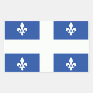 Quebec Flag Rectangular Sticker