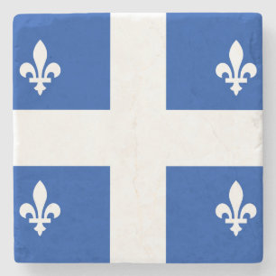 Quebec Flag Stone Coaster