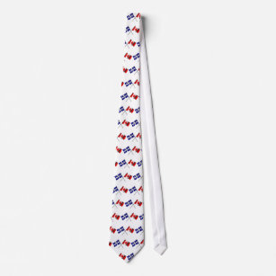 Quebec French Canadian Flag Tie