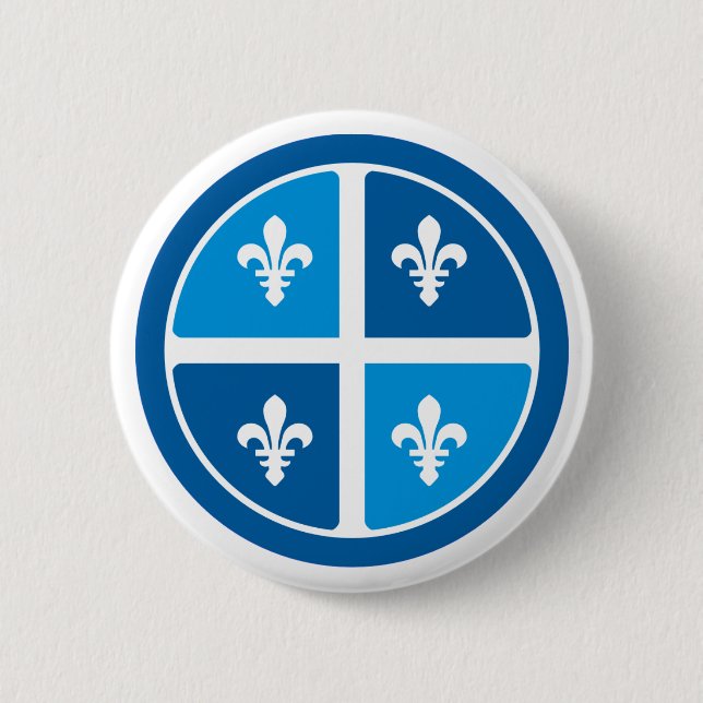 Quebec, La Belle Province 6 Cm Round Badge (Front)
