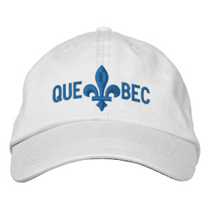 Quebec Libre Fleur de Lis Symbol of French Culture Embroidered Hat