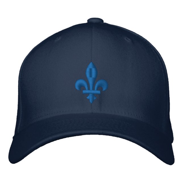 Quebec Libre Fleur de Lis Symbol Personalize it! Embroidered Hat (Front)