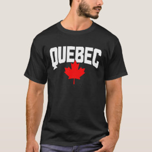 Quebec Maple Leaf Canada Canadian Flag Pride T-Shirt