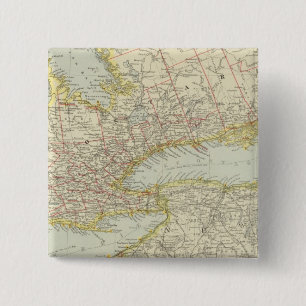 Quebec, Ontario, Canada 15 Cm Square Badge