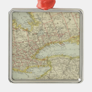 Quebec, Ontario, Canada Metal Ornament