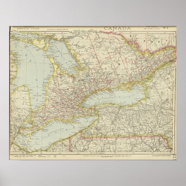 Quebec, Ontario, Canada Poster (Front)