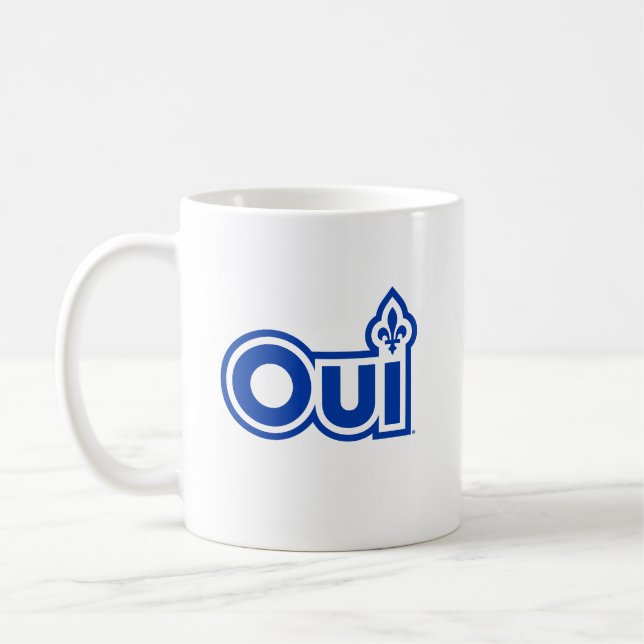 Quebec oui coffee mug (Left)