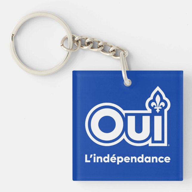 Quebec OUI Independance Key Ring (Front)