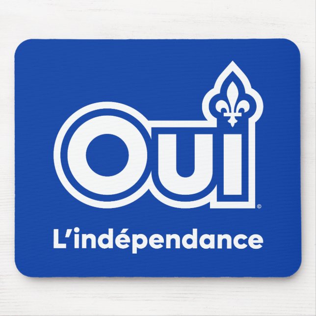 Quebec OUI Independance Mouse Pad (Front)