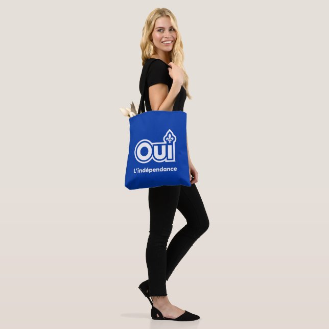 Quebec OUI Independance Tote Bag (On Model)