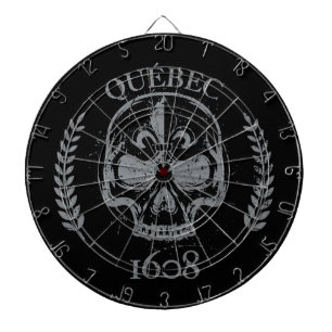 Québec patriote 1608 grunge métal Référendum OUI Dartboard