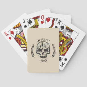 Québec patriote 1608 grunge métal Référendum OUI Playing Cards