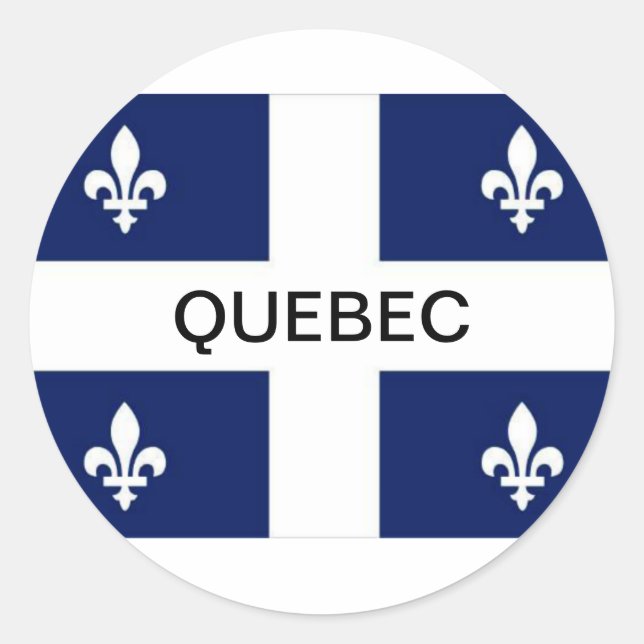 Quebec Province Flag Sticker (Front)