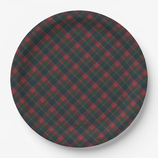 Quebec  Provincial Tartan  Paper Plate (Front)