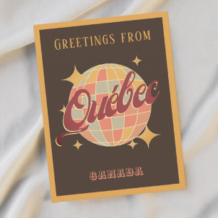 Québec Quebec Canada Retro Postcard