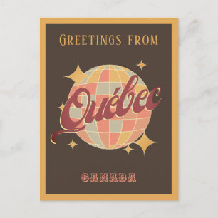 Québec Quebec Canada Retro Postcard