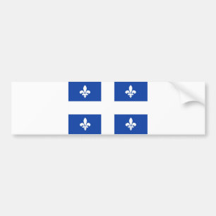 quebec region canada country flag bumper sticker