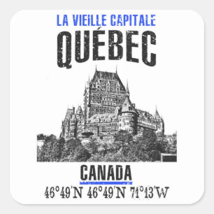 Québec Square Sticker