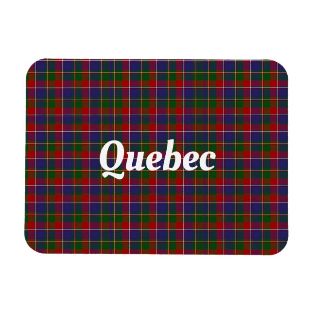 Quebec Tartan Plaid Magnet (Horizontal)