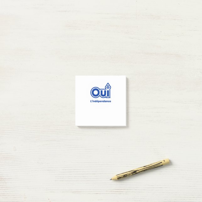 QUEBEC YES POST-IT NOTES (On Desk)