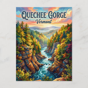 Quechee Gorge Vermont Postcard