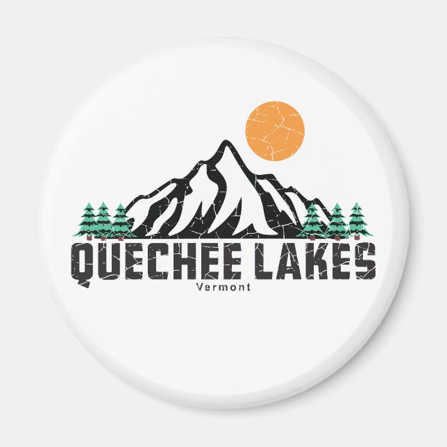 Quechee Lakes Sunset T-Shirt Magnet (Front)