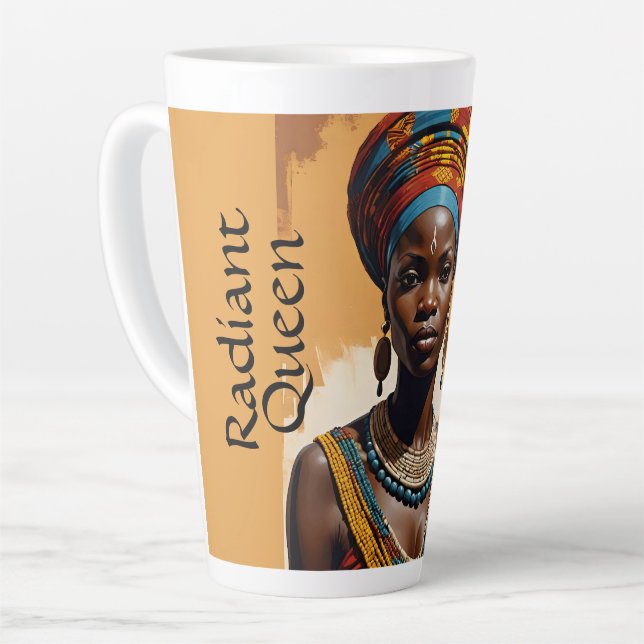 Queen 1 Latte Mug (Left Angle)