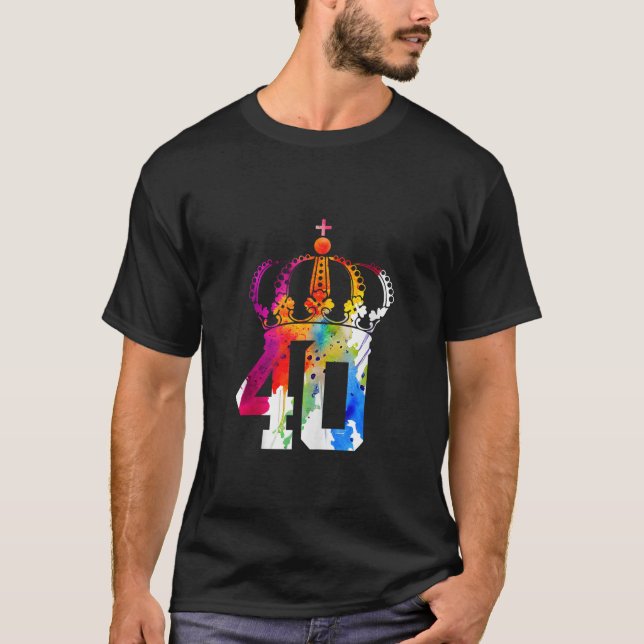 QUEEN 40 YEARS KING 40TH BIRTHDAY Tank Top (Front)