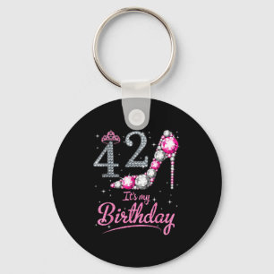Queen 42 years old 42nd birthday happy day key ring