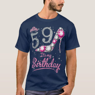 Queen 59 Years Old Its My Birthday Vintage Retro T-Shirt