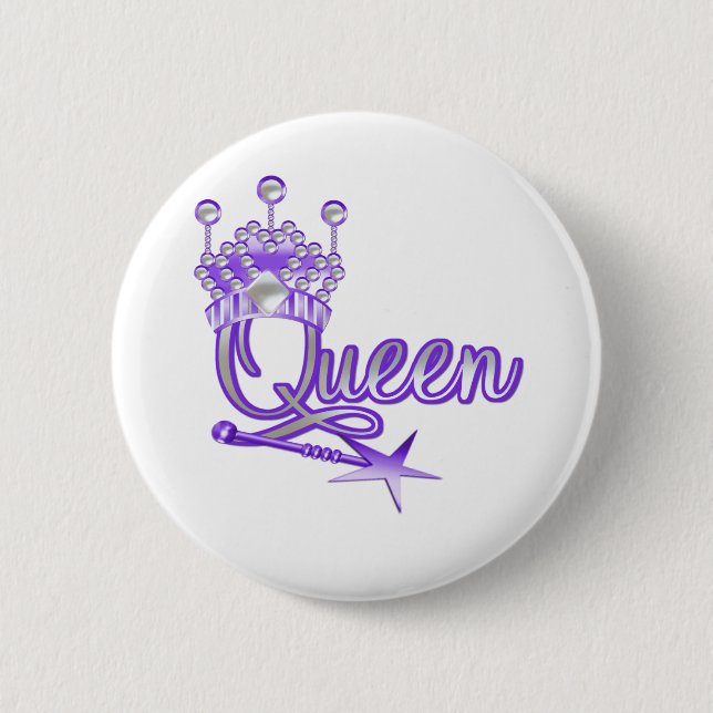 Queen 6 Cm Round Badge (Front)