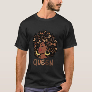 Queen African American Coquette Bow Black History T-Shirt