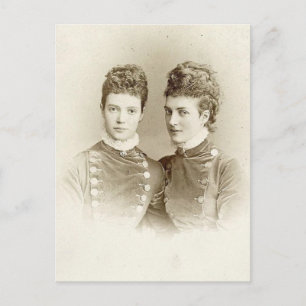 Queen Alexandra of England & sister Empress Marie Postcard