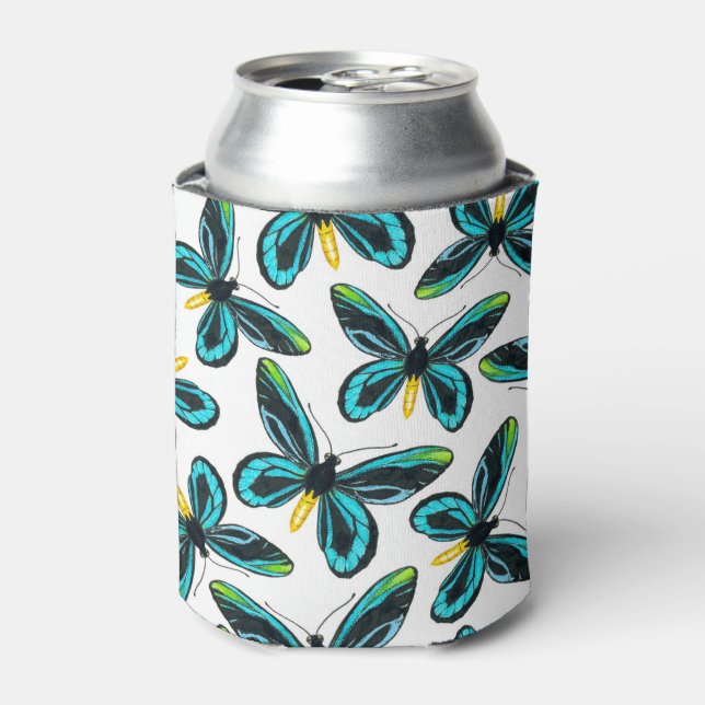 Queen Alexandra' s birdwing butterfly pattern Can Cooler (Can Front)