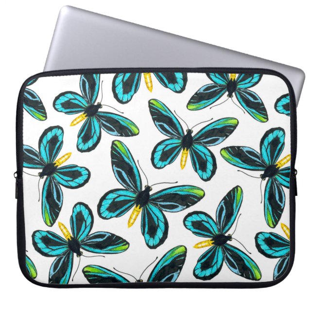 Queen Alexandra' s birdwing butterfly pattern Laptop Sleeve (Front)