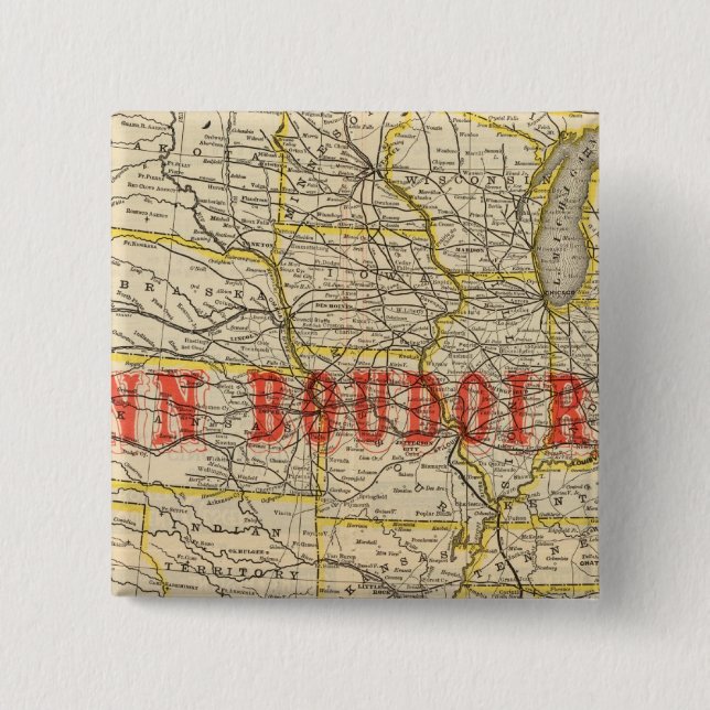 Queen and Crescent Route 2 15 Cm Square Badge (Front)