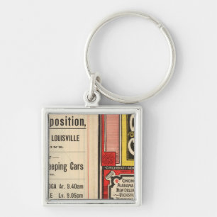 Queen and Crescent Route Key Ring