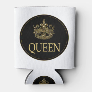 Queen and Crown Emblem Can Cooler