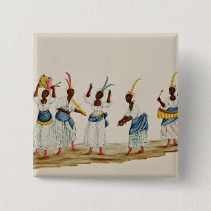 Queen and her Suite 15 Cm Square Badge