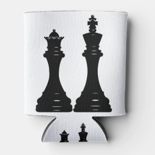 Queen and king chess pieces can cooler