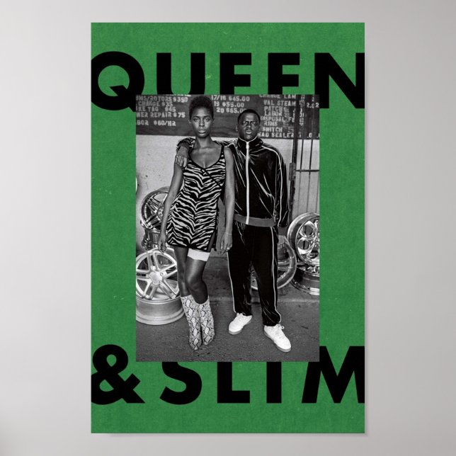 Queen and Slim Green Poster (Front)