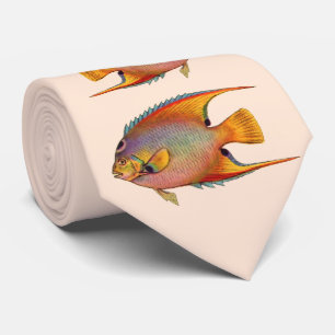 queen angelfish print tie