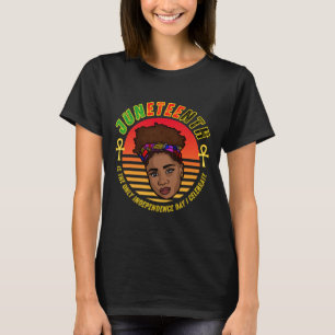Queen Ankh Independence Day 1865 Juneteenth 2023 T-Shirt