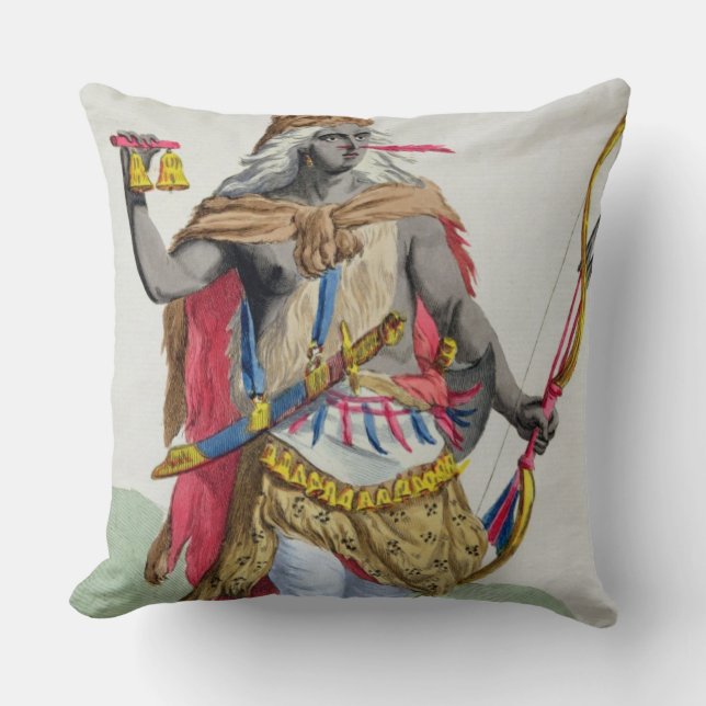 Queen Anna Nzinga (1583-1663), from 'Receuil des E Cushion (Front)
